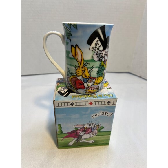 Alice In Wonderland Coffee Mug Tea Party Mad Hatter 9 oz - Picture 9 of 12